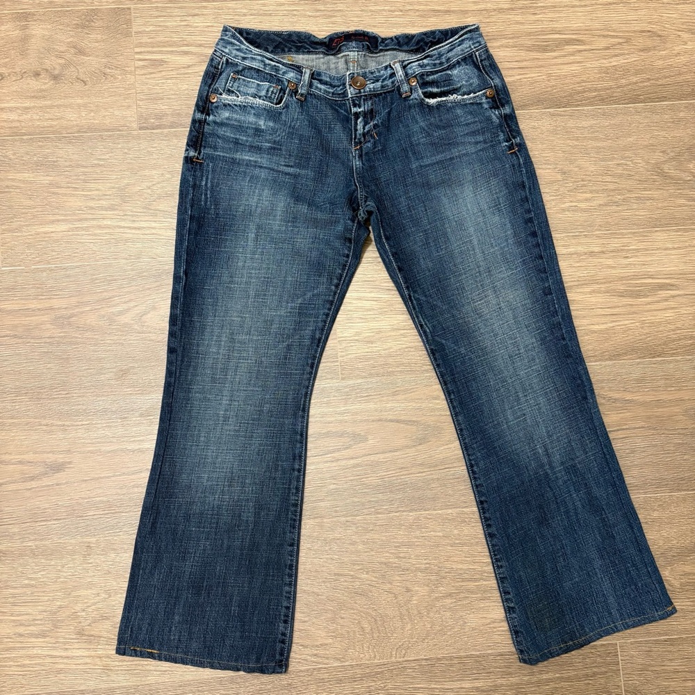 LTB Women's Bootcut Jeans Blue‎ Medium Wash Embroidered Pockets Size 31x32
